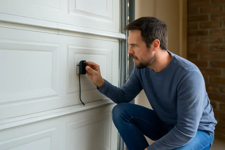 Editorial visual for blog how do i know if my garage door sensors are misaligned in a Surrey garage setting