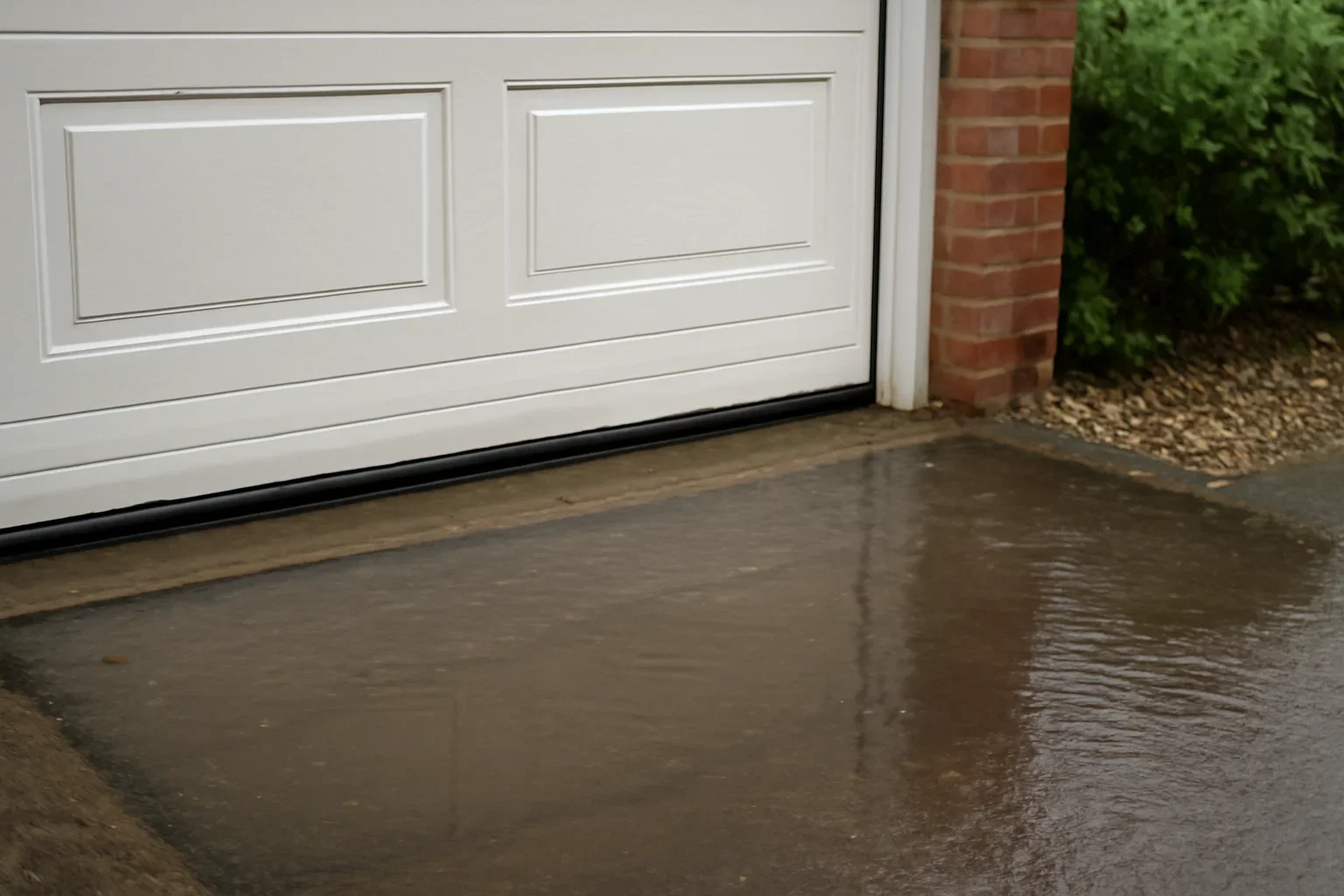 Editorial visual for blog how do i stop rainwater coming under my garage door in surrey in a Surrey garage setting