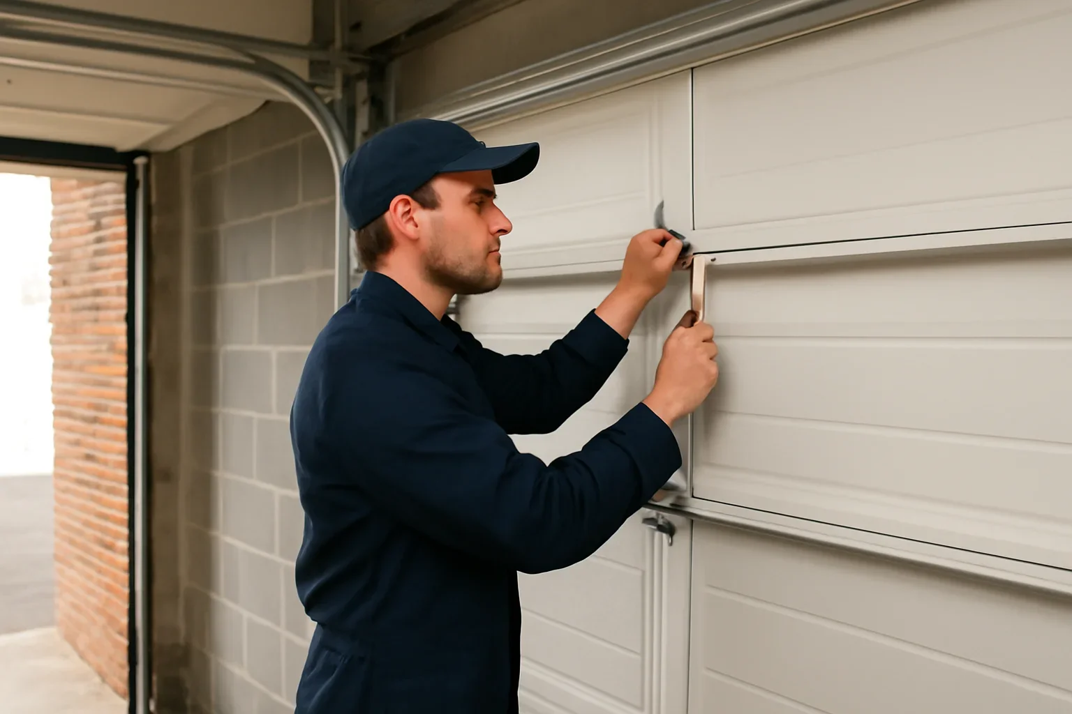 Editorial visual for blog what is included in a garage door tune up in surrey in a Surrey garage setting