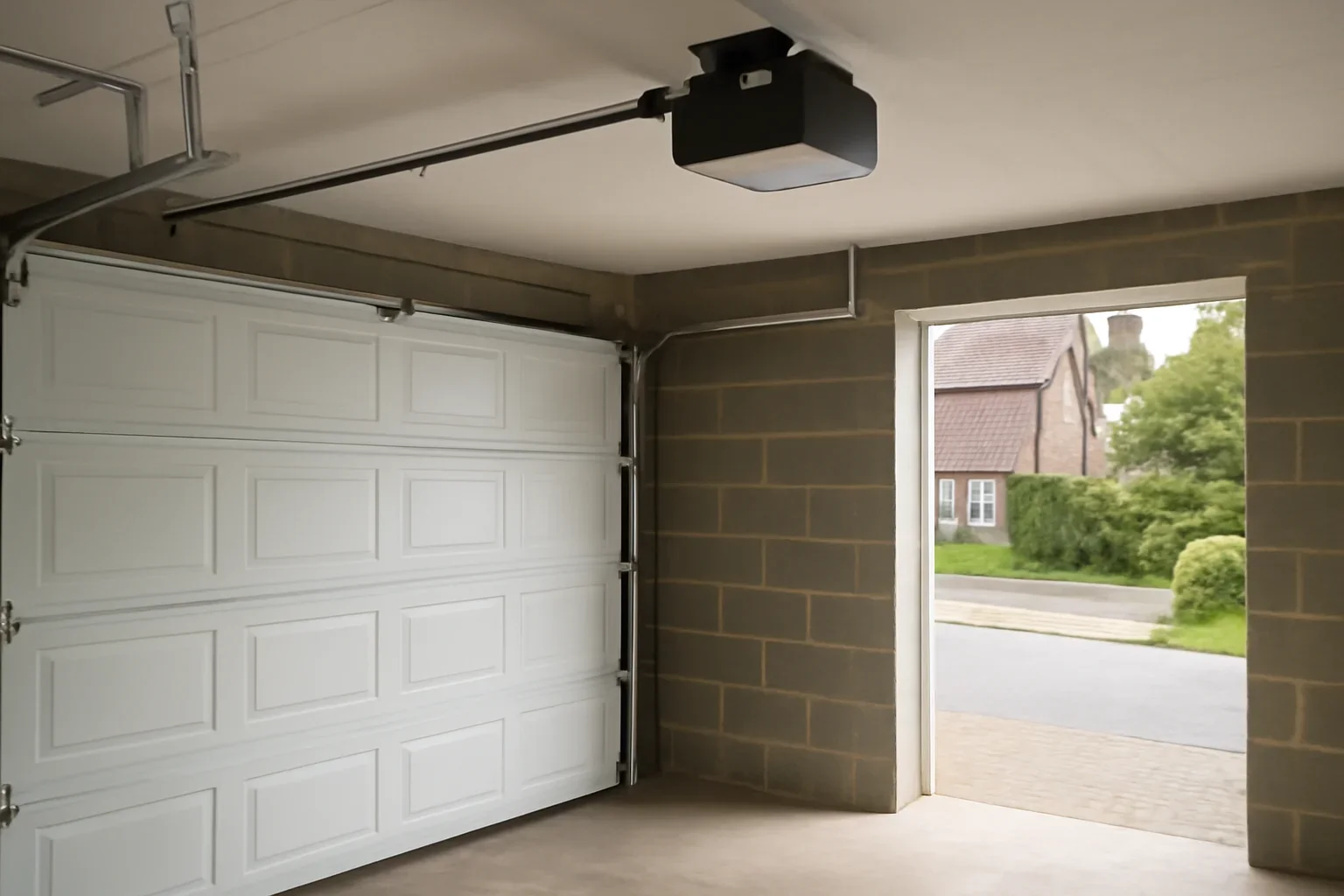 Editorial visual for blog what is the best garage door opener for a surrey home in a Surrey garage setting