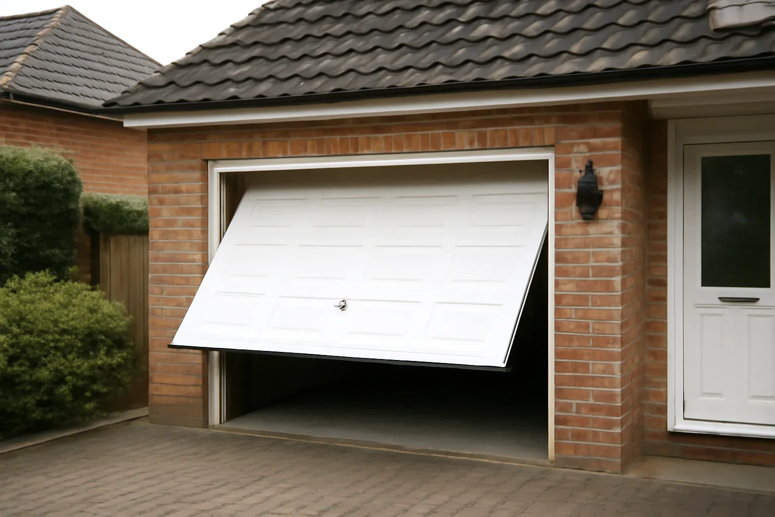 Editorial visual for blog why does my garage door close and then reopen in a Surrey garage setting