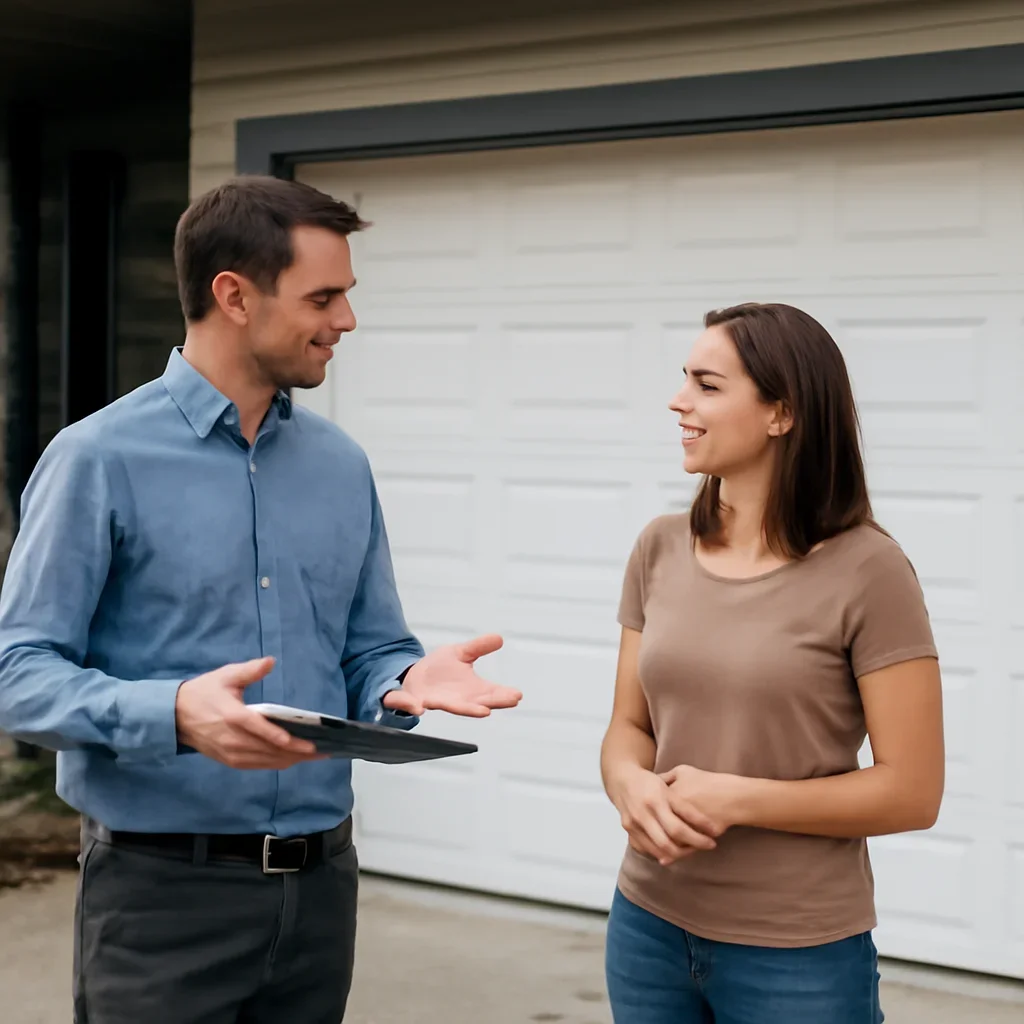Homeowner or property manager discussing the next step for clayton heights in Surrey