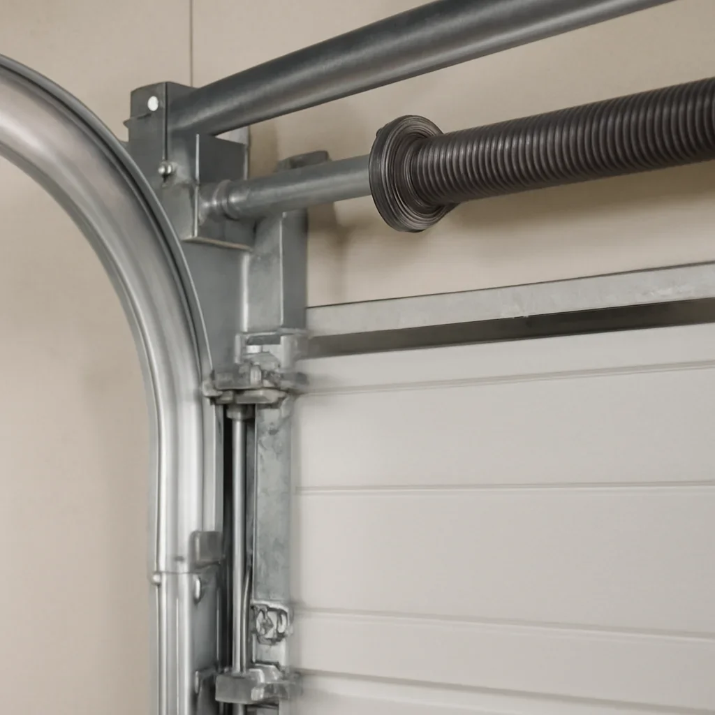 Garage door components inspected during Boundary Park Surrey commercial-style repair service