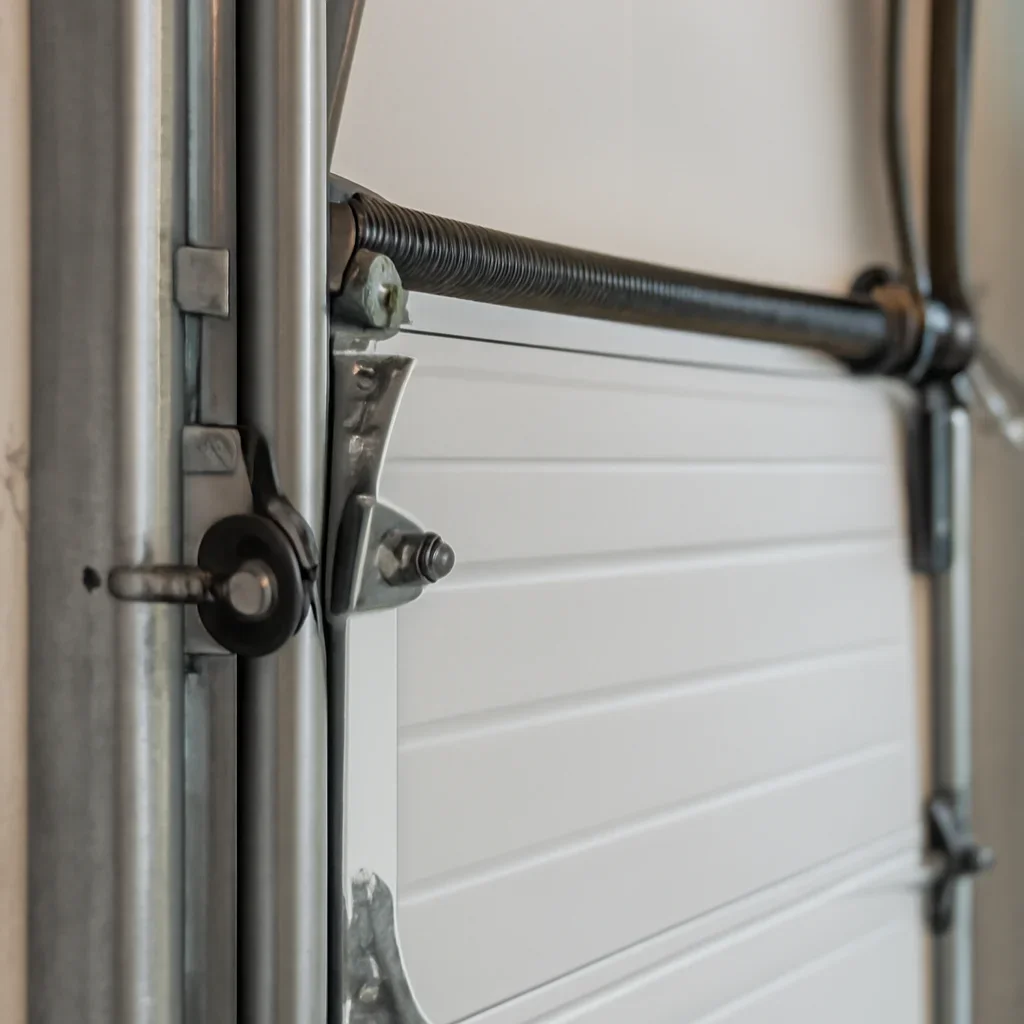Commercial garage door components being inspected in King George Corridor, Surrey