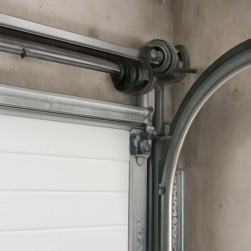 Commercial garage door components inspected during Sullivan Station Surrey repair service