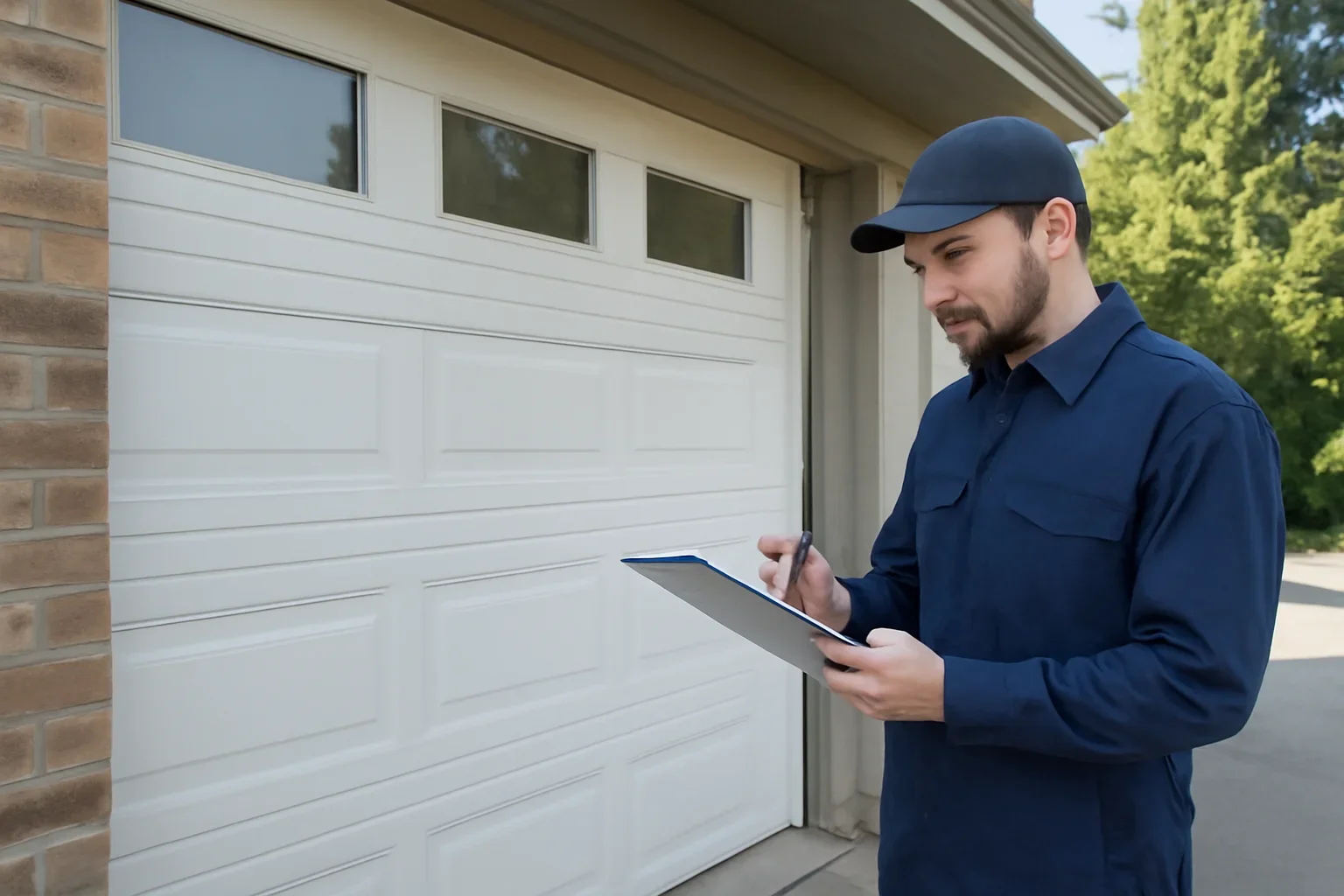 Commercial garage door repair service in West Newton Surrey