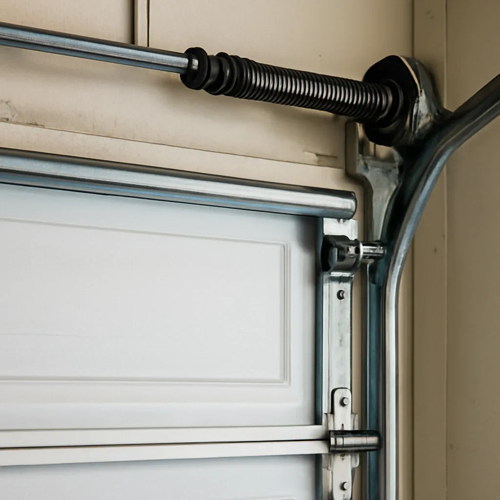 Garage door parts inspected during East Newton garage door repair