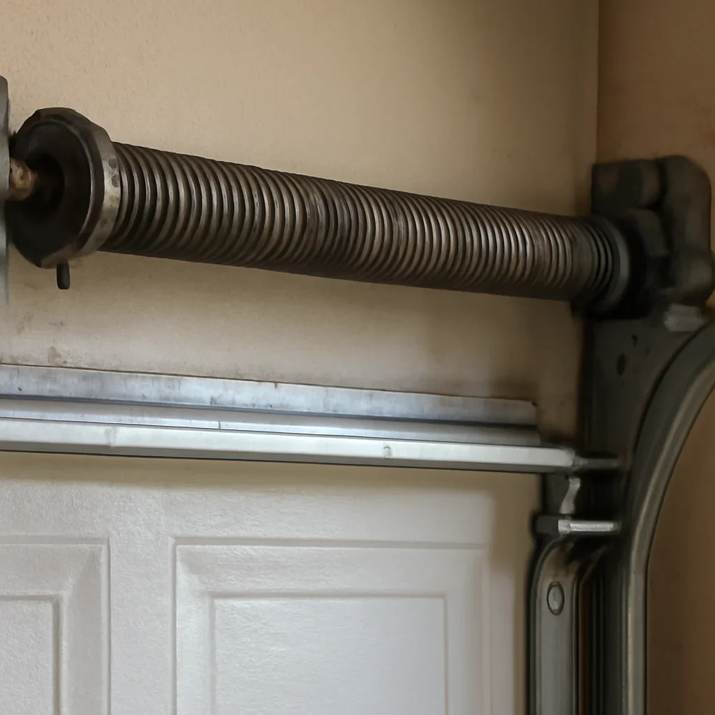 Garage door emergency repair components inspected in Cloverdale Surrey