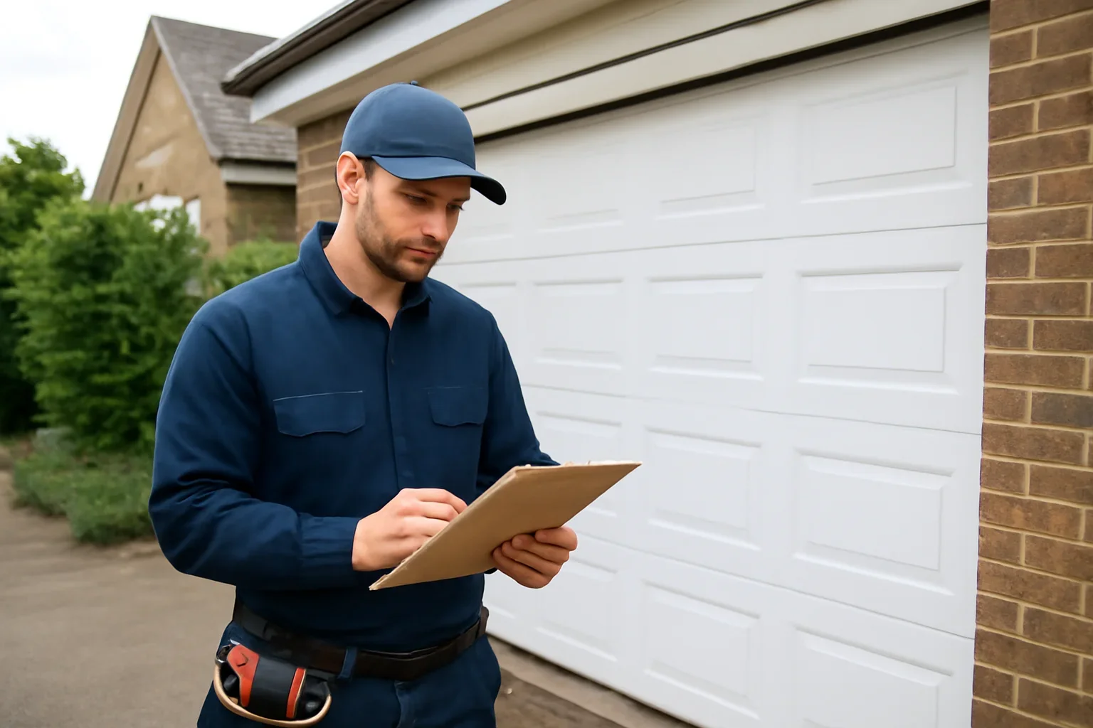 Emergency garage door repair in Guildford Surrey at a local property