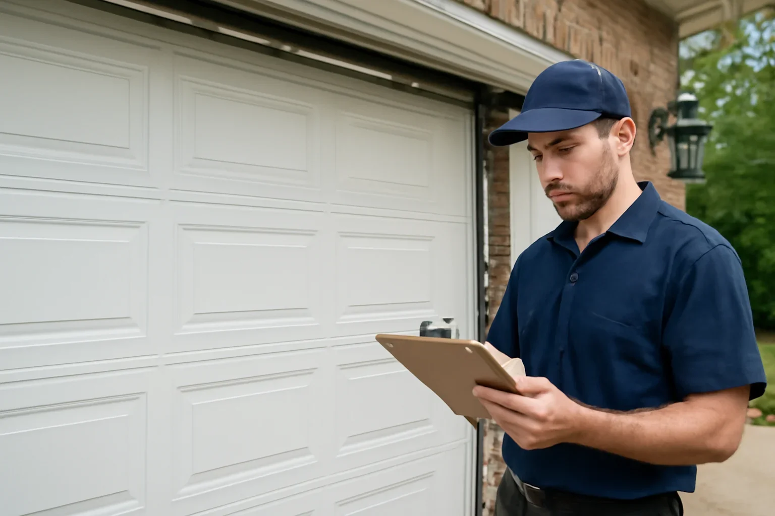 Emergency garage door repair in Newton Surrey at a local residential property