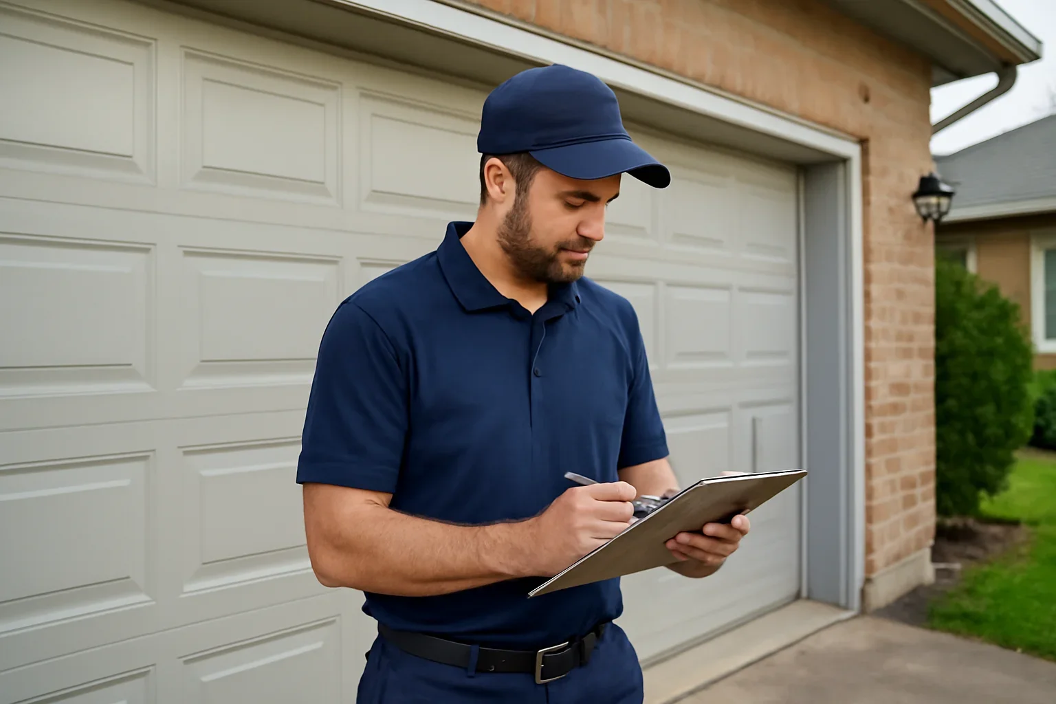 Emergency garage door repair in South Surrey at a local residential property