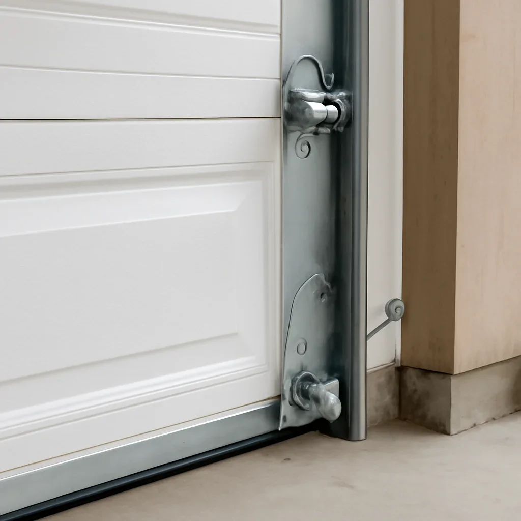 Garage door components reviewed before installation in Tynehead Surrey