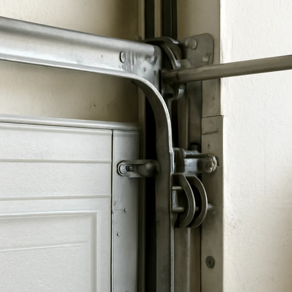 Garage door components inspected during garage door maintenance in South Surrey Surrey