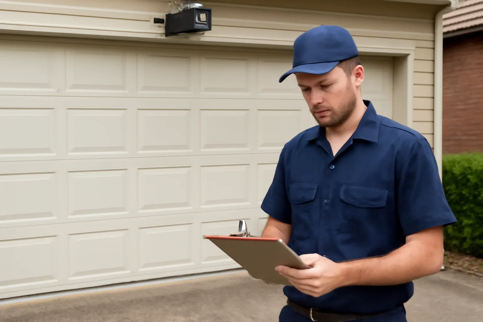 Garage door opener repair technician at a Sullivan Station Surrey property
