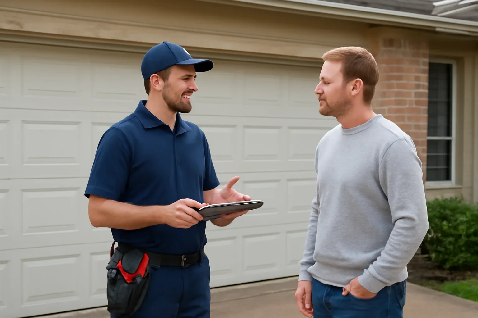 Garage door repair in Surrey for a residential property