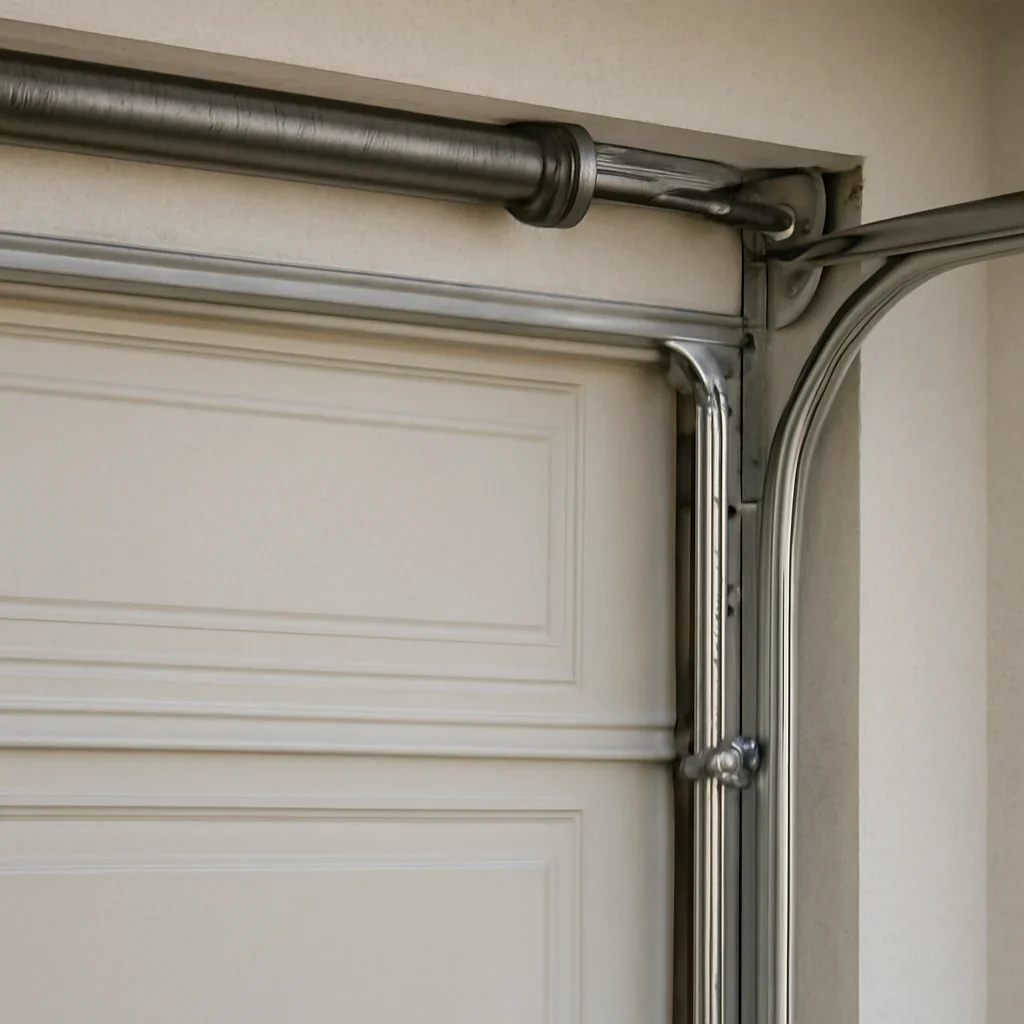 Close view of garage door components related to Bolivar Heights garage door services