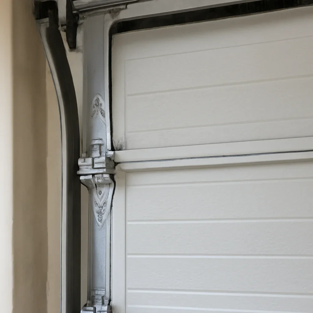 Close view of garage door components for Boundary Park garage door service