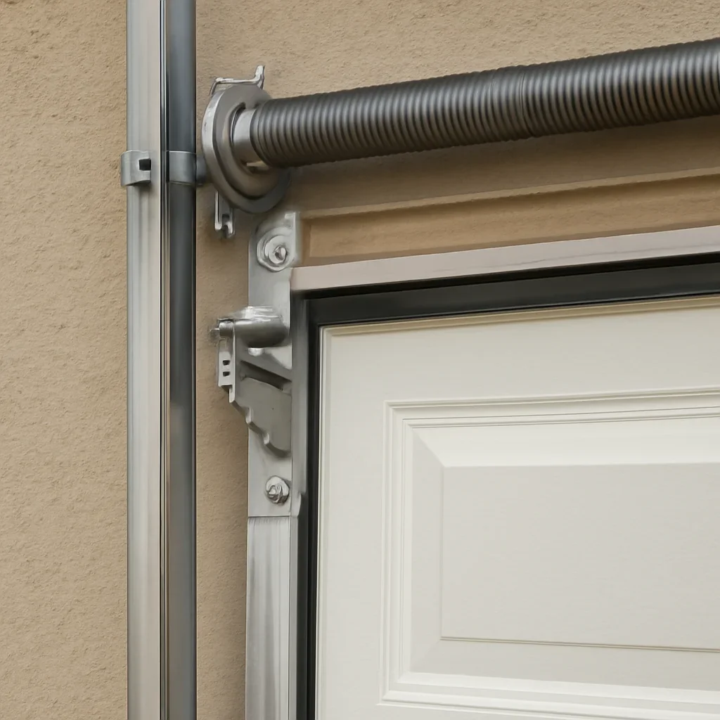 Close view of garage door parts for Chimney Hill garage door service in Surrey