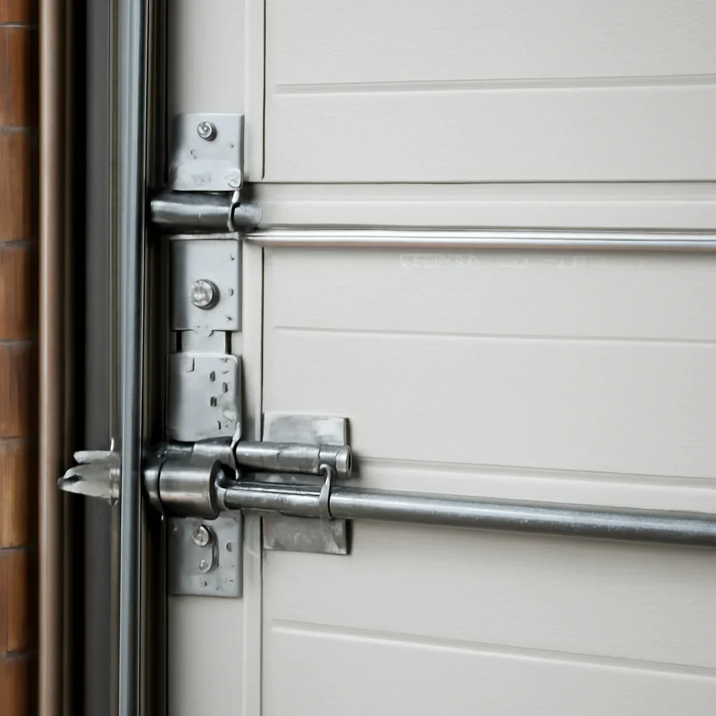 Close view of garage door components related to Douglas garage door services
