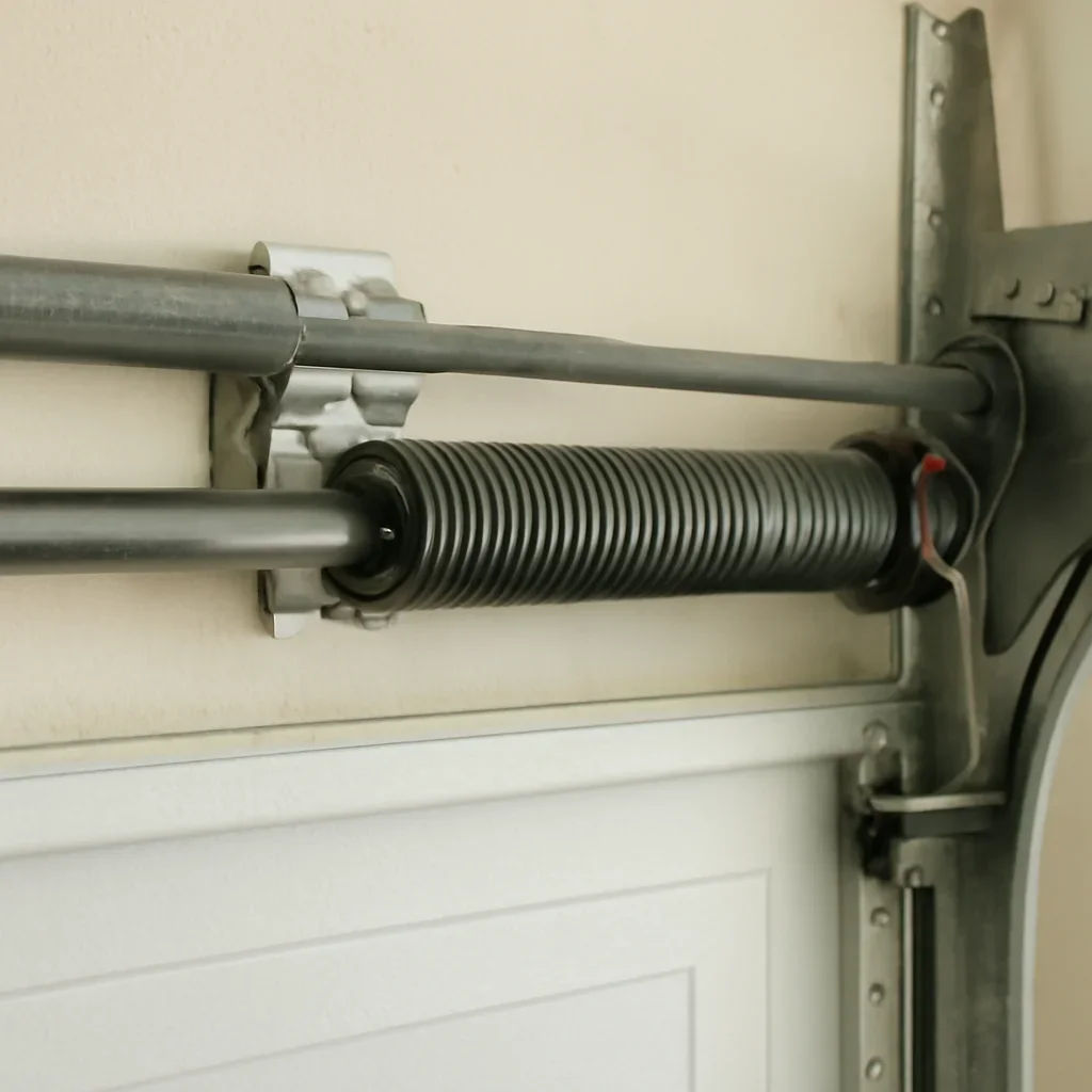 Close view of garage door components related to locations elgin chantrell