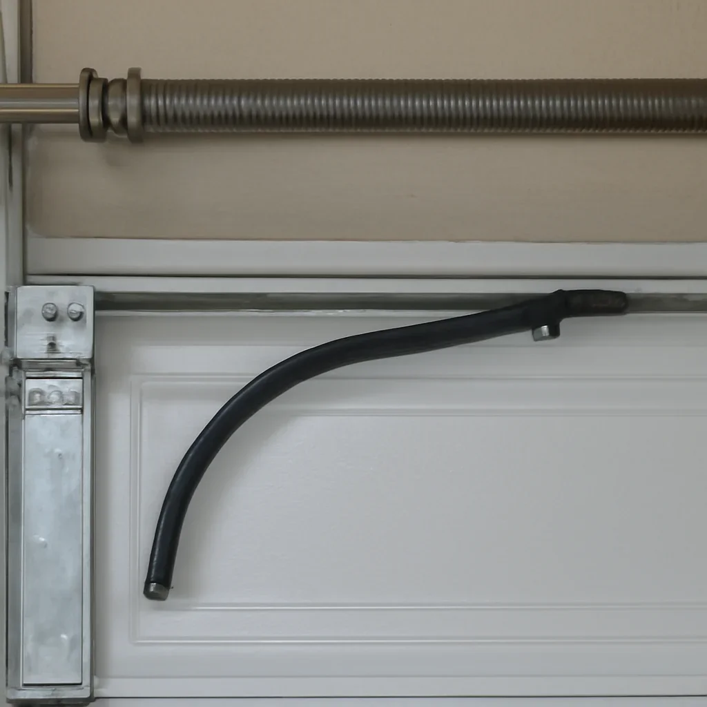 Close view of garage door components related to locations morgan heights