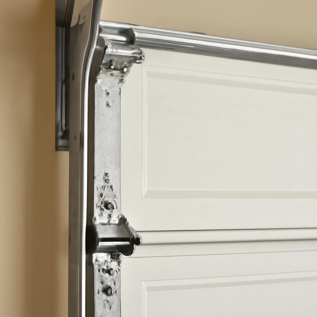 Close view of garage door components related to Pacific Douglas garage door services in Surrey