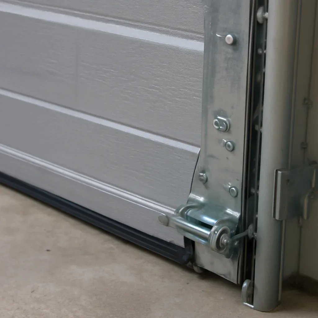 Close view of garage door components for South Surrey garage door service