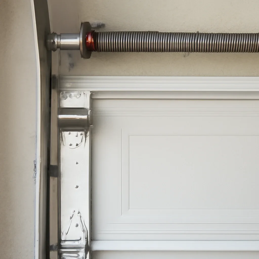 Close view of garage door components related to locations west cloverdale