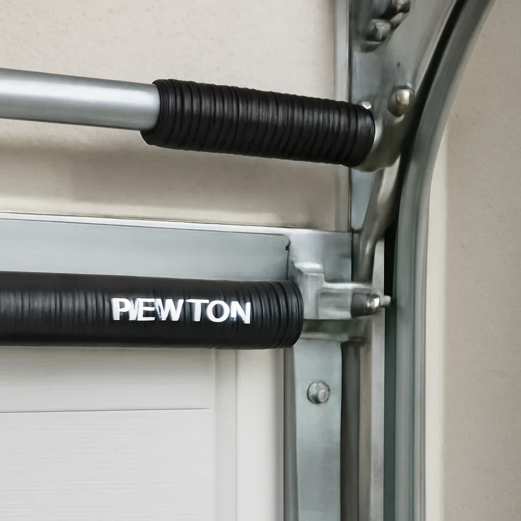 Garage door parts inspected during a Newton Surrey repair visit