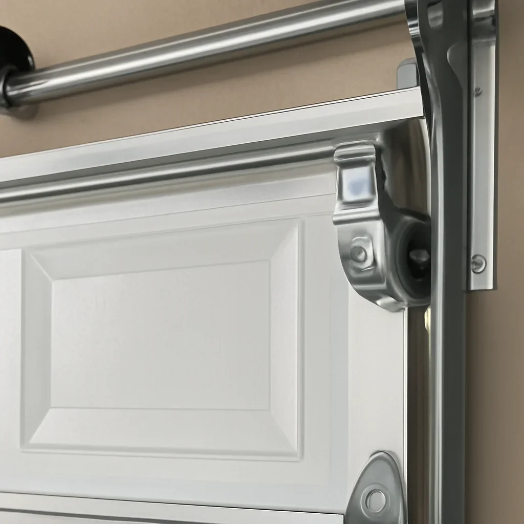 Garage door components being inspected during Royal Heights Surrey service