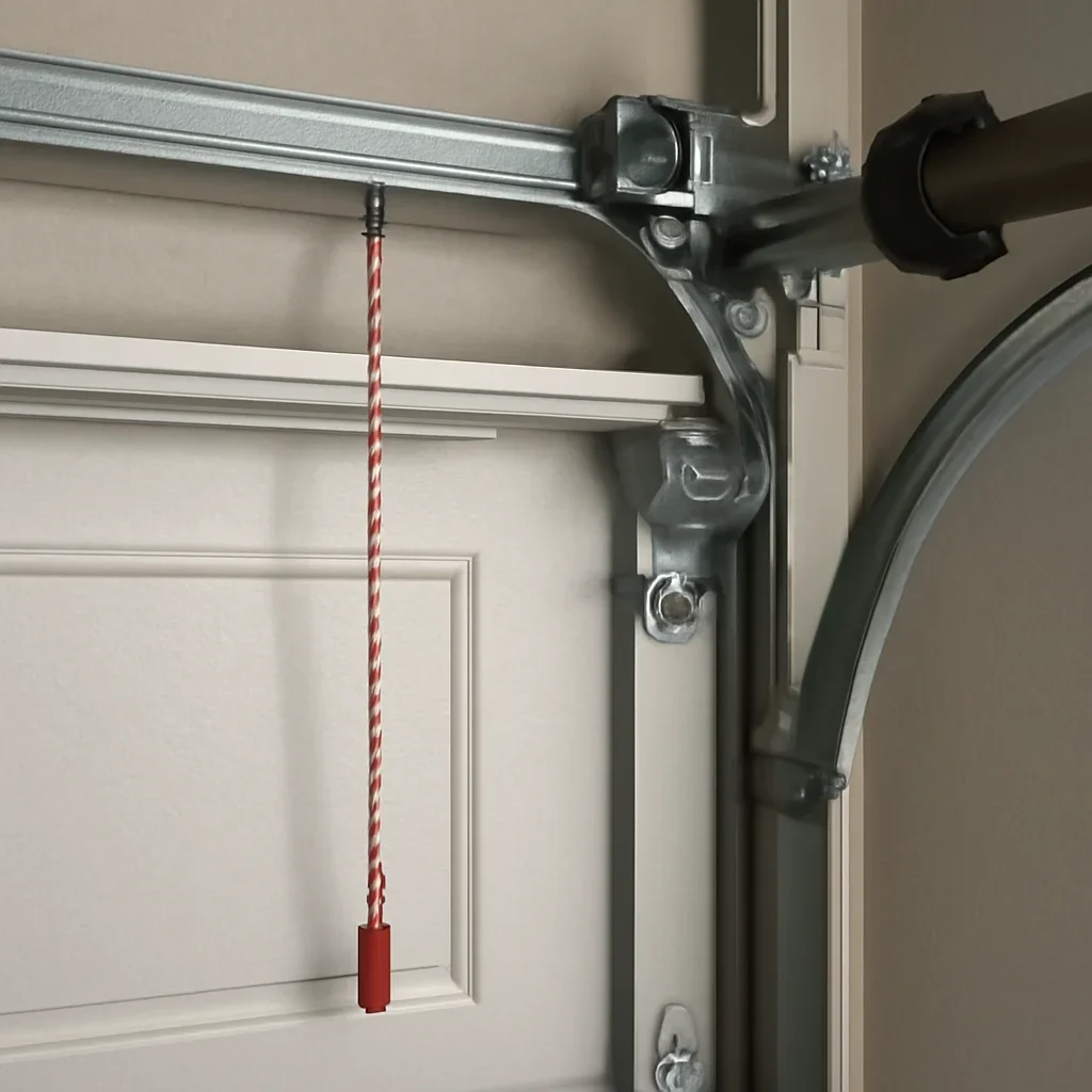 Garage door components inspected during repair service in Sunnyside Surrey